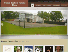 Tablet Screenshot of guillenbaytownfuneralhome.com